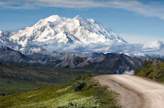 Denali National Park Snowy Mountain Wilderness Alaska